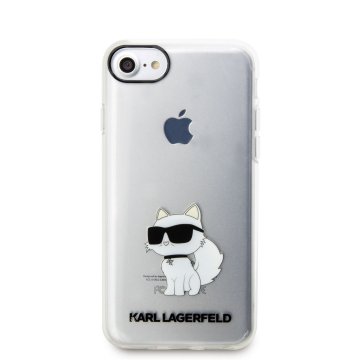 Karl Lagerfeld IML Choupette NFT kryt ochranný pro iPhone 7 / 8 / SE2020 / SE2022, čirý