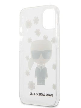 Karl Lagerfeld TPE Ikonik Flower ochranný kryt pro iPhone 13 mini, čirý