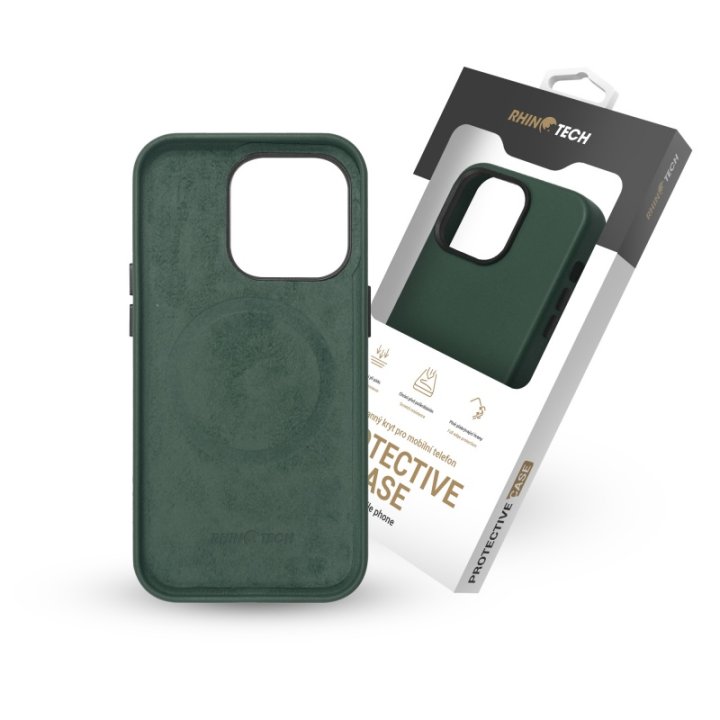 RhinoTech - MAGcase Eco, ochranný kryt s MagSafe pro iPhone 14 Plus, zelený