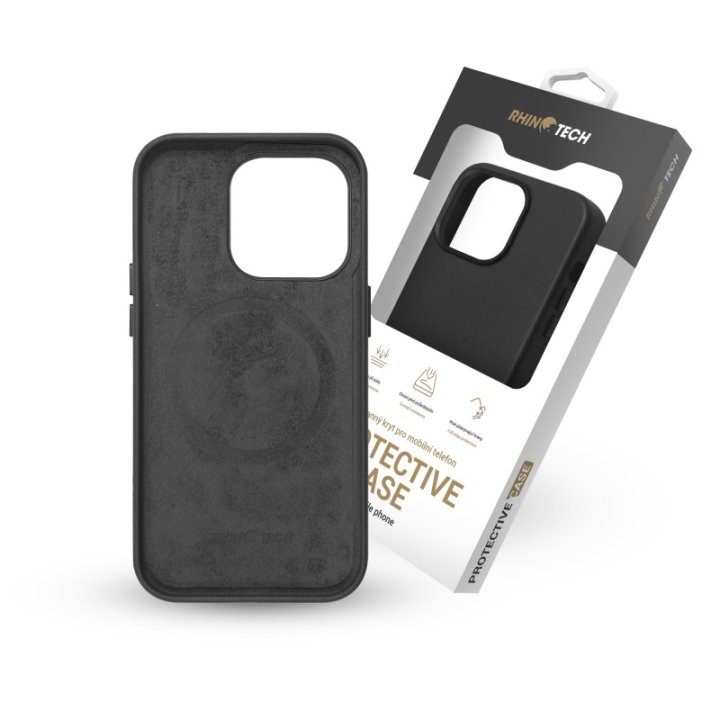 RhinoTech - MAGcase Eco, ochranný kryt s MagSafe pro iPhone 14 Pro, černý