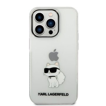 Karl Lagerfeld IML Choupette NFT kryt ochranný pro iPhone 14 Pro, čirý