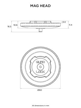 Quad Lock MAG - přídavná magnetická hlava MAG