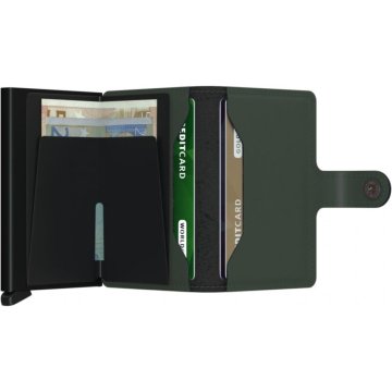 Secrid Miniwallet Matte, peněženka, zelená / černá