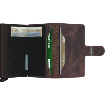 Secrid Miniwallet Vintage, peněženka, tmavě hnědá