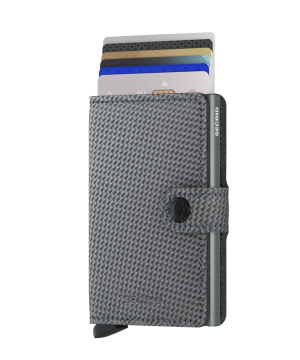 Secrid Miniwallet Carbon, peněženka, šedá