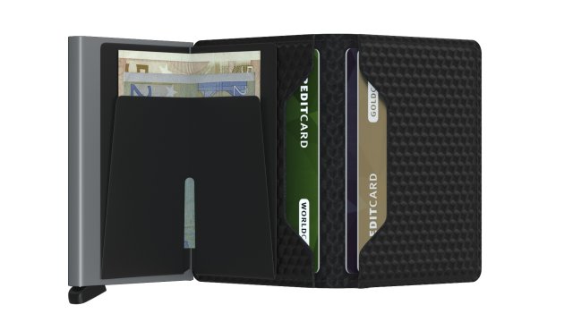 Secrid Slimwallet Cubic, peněženka, černá / titanová
