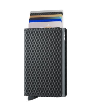 Secrid Slimwallet Cubic, peněženka, černá / titanová