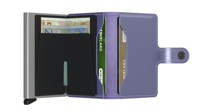Secrid Miniwallet Metalic, peněženka, fialová