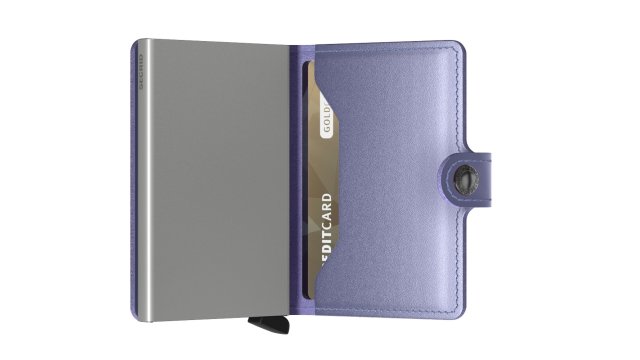 Secrid Miniwallet Metalic, peněženka, fialová