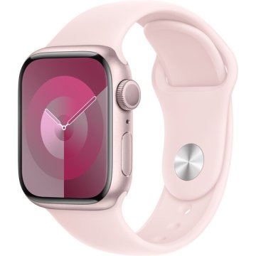 Apple Watch Series 9 GPS 41mm růžový hliník s růžovým sportovním řemínkem M/L