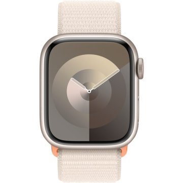 Apple Watch Series 9 Cellular 41mm bílý hliník s hvězdně bílým provlékacím řemínkem