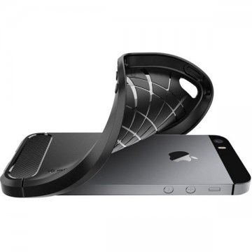 Spigen Rugged Armor ochranný kryt pro iPhone SE2016 / 5S / 5, černý