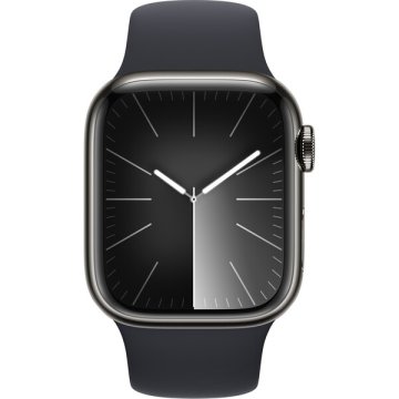 Apple Watch Series 9 Cellular 41mm grafitová ocel s temně inkoustovým řemínkem S/M