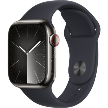 Apple Watch Series 9 Cellular 45mm grafitová ocel s temně inkoustovým řemínkem M/L