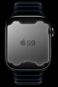 Apple Watch Series 9 Cellular 45mm zlatá ocel s jílově šedým sportovním řemínkem M/L