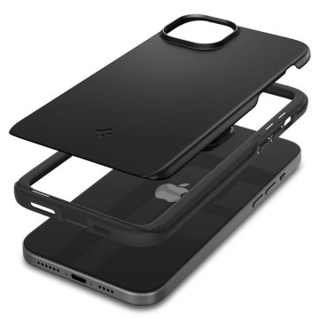 Spigen Thin Fit, black,  ochranný kryt pro iPhone 15 Plus