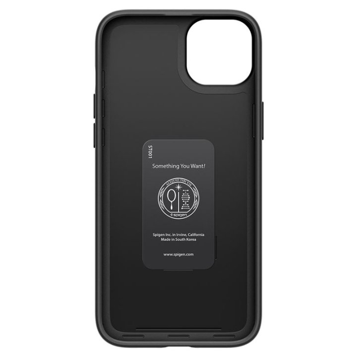 Spigen Thin Fit, black,  ochranný kryt pro iPhone 15 Plus