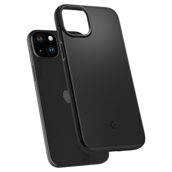 Spigen Thin Fit, black,  ochranný kryt pro iPhone 15 Plus