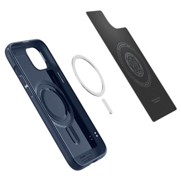 Spigen Mag Armor, navy blue, ochranný kryt s MagSafe pro iPhone 15