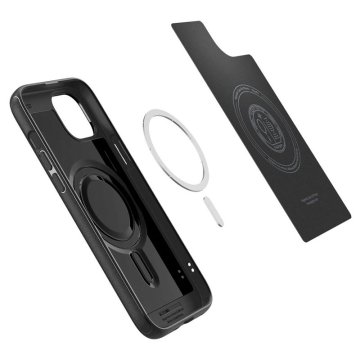 Spigen Mag Armor, matte black, ochranný kryt s MagSafe pro iPhone 15