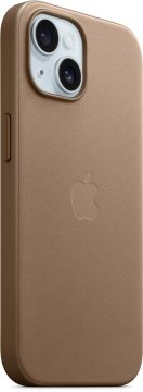 Apple kryt z tkaniny FineWoven s MagSafe na iPhone 15 kouřový