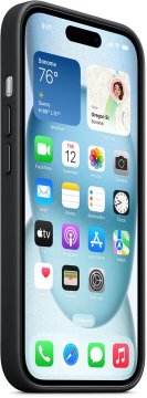 Apple kryt z tkaniny FineWoven s MagSafe na iPhone 15 černý