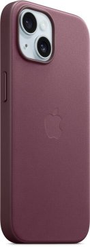 Apple kryt z tkaniny FineWoven s MagSafe na iPhone 15 morušově rudý
