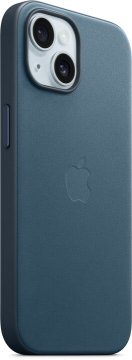 Apple kryt z tkaniny FineWoven s MagSafe na iPhone 15 Plus tichomořsky modrý