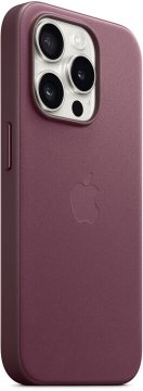 Apple kryt z tkaniny FineWoven s MagSafe na iPhone 15 Pro morušově rudý