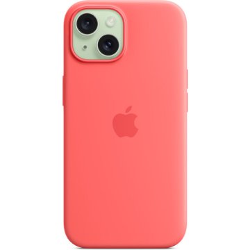 Apple silikonový kryt s MagSafe na iPhone 15 melounový