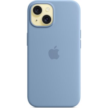 Apple silikonový kryt s MagSafe na iPhone 15 ledově modrý
