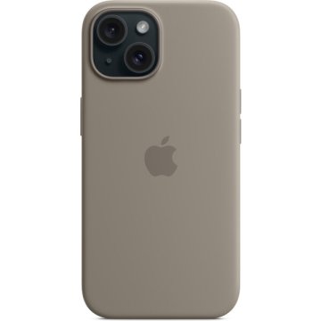 Apple silikonový kryt s MagSafe na iPhone 15 jílově šedý