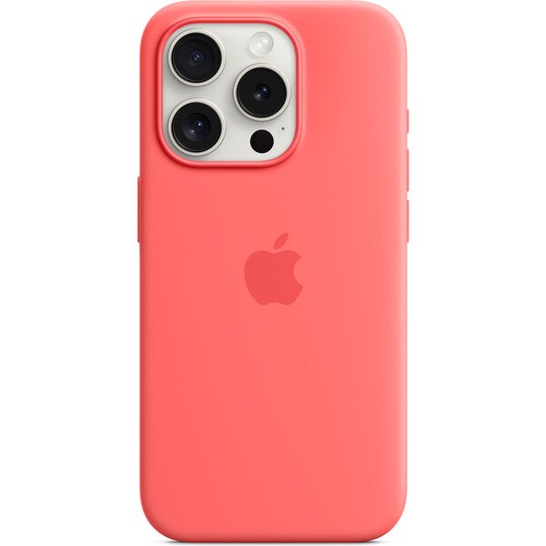 Apple silikonový kryt s MagSafe na iPhone 15 Pro melounový