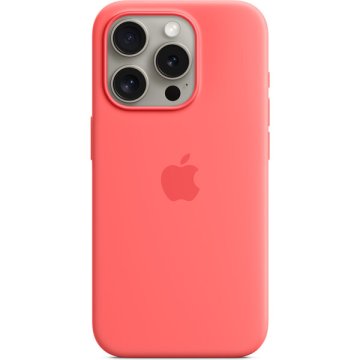 Apple silikonový kryt s MagSafe na iPhone 15 Pro melounový