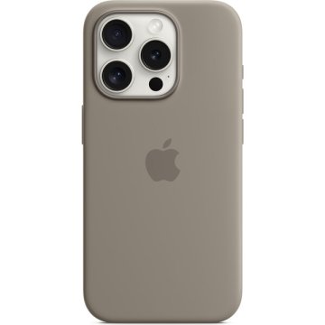 Apple silikonový kryt s MagSafe na iPhone 15 Pro Max jílově šedý