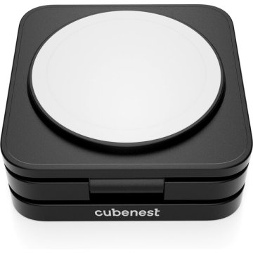 CubeNest - 3v1 Bezdrátová magnetická nabíječka S312 Pro, černá
