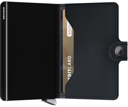 Secrid Premium Miniwallet Emboss Lines, peněženka, černá