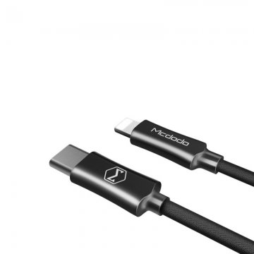 McDodo USB-C - Lightning cable Deep Gray 1.8m