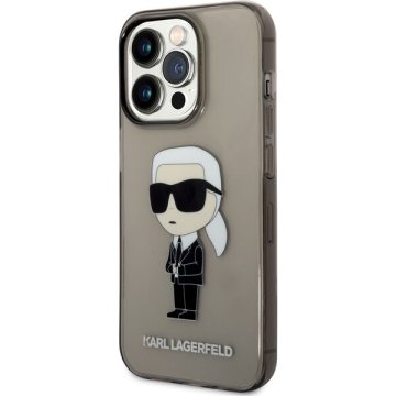 Karl Lagerfeld IML Ikonik NFT iPhone 14 Pro - černý / čirý
