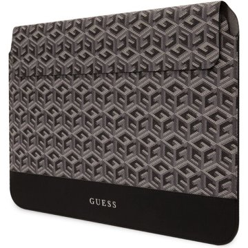Guess PU G Cube Sleeve, kožené pouzdro pro MacBook 13" / 14" černé