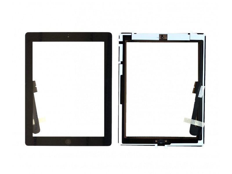 Dotykové sklo s home buttonem a originálním lepením pro Apple iPad 3 bílá