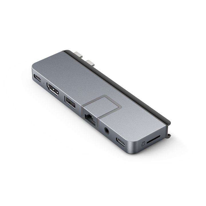Hyper® HyperDrive™ - DUO PRO 7-in-2 USB-C Hub pro MacBook Pro/Air - Space Grey