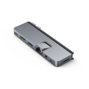 Hyper® HyperDrive™ - DUO PRO 7-in-2 USB-C Hub pro MacBook Pro/Air - Space Grey