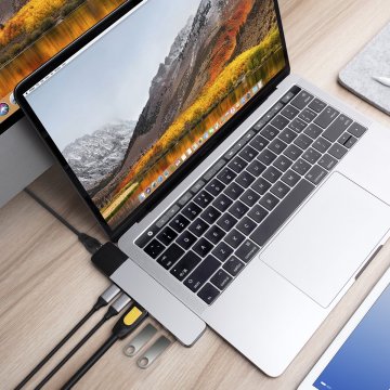 Hyper® HyperDrive™ - NET Hub for USB-C pro MacBook Pro - Stříbrný