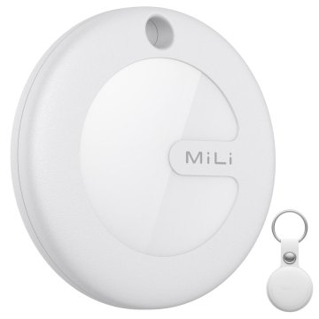 MiLi MiTag  – smart lokátor s koženou klíčenkou, bílá