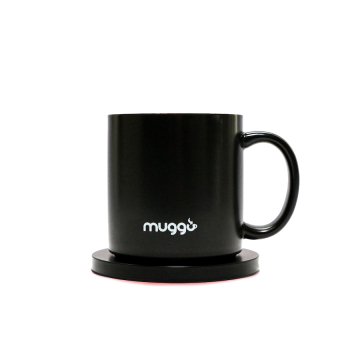 Muggo Volt - inteligentní vyhřívaný hrnek s Qi bezdrátovou nabíječkou, černý