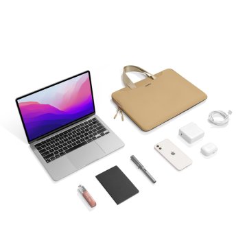 tomtoc Light-A21 - ochranné pouzdro pro MacBook Air 13"/ Pro 14" / iPad Pro 12,9", cookie