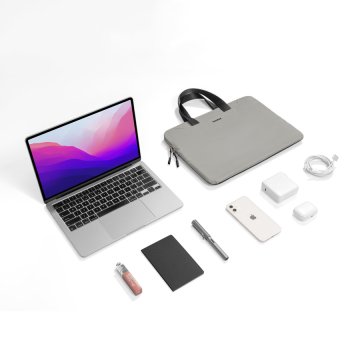 tomtoc Light-A21 - ochranné pouzdro pro MacBook Pro 13" / 14" / iPad Pro 12,9", šedý