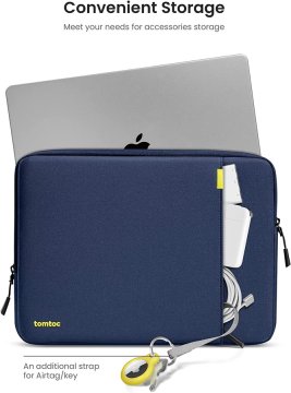 tomtoc Sleeve Kit - ochranné pouzdro pro MacBook Pro 16" / Air 15,3“, námořní modrá