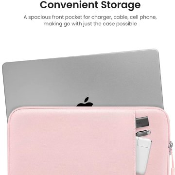 tomtoc Sleeve - ochranné pouzdro pro MacBook Pro 14" / Air 13" / iPad Pro 12,9", růžová